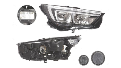Far Opel Crossland X, 03.2017-, fata, Dreapta, cu LED daytime running light; H7+H7; electric; cu motor; cu becuri;