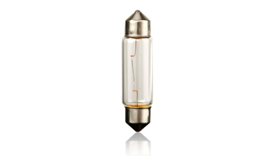Bec auto Vecta 24V 10W 11x37 mm SW8.5 , alb tip sofit , 1 buc.