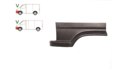 Segment reparatie aripa fata Peugeot J5, Citroen C25, Fiat Ducato 1990-1994 Partea Stanga, Fata, inaltime 347 mm,