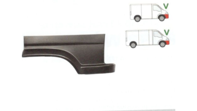 Segment reparatie aripa fata Peugeot J5, Citroen C25, Fiat Ducato 1990-1994 Partea Dreapta, Fata, inaltime 825 mm,
