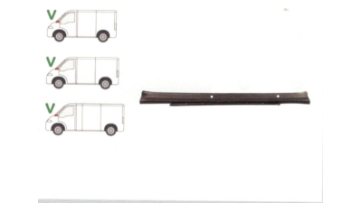 Traversa parbriz Citroen C25 (280/290) 11.1981-05.1994; Fiat Ducato (280/290) 11.1981-05.1994; Peugeot J5 (280) 11.1981- 5.1994; (Nu Pentru Volan Pe Dreapta) , partea Fata , 0000096202994; 96202994