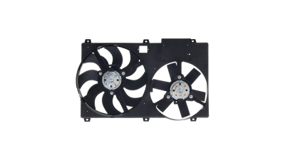 GMV radiator electroventilator Citroen Jumper 1994-2002, 1,9 D 50/51kw; 1,9 Td 59/60/66/68kw; 2,5 D 63kw; 2,5 Dt 62kw; Diesel, cu AC, 385/305mm, cu 2+2 pini, fara rezistenta, plastic, Aftermarket