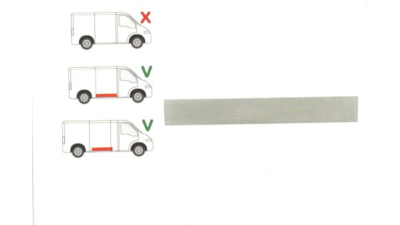 Panou reparatie usa Citroen JUMPER (230), 06.1994-08.2006, Fiat DUCATO (230), 03.1994-09.2006, Peugeot BOXER (230), 06.1994-08.2006 partea dreapta, lungime 1385, inaltime 200 mm;usa culisanta inferior; pt modele Mijlociu/Lung, 