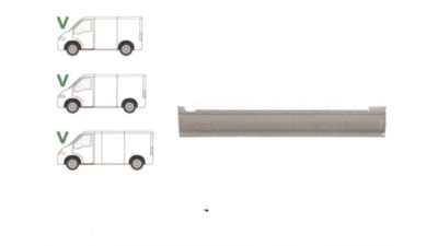Prag Citroen Jumper (230), 06.1994-08.2006 Fiat Ducato (230), 03.1994-08.2006, Peugeot Boxer (230), 06.1994-09.2006 Usa Fata Stanga, lungime765mm , inaltime 100mm