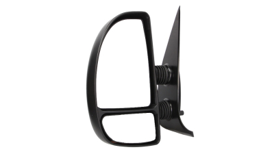 Oglinda exterioara Citroen Jumper 1999-2006, Fiat Ducato, 1999-2006, Peugeot Boxer 1999-2006, Stanga, Crom, carcasa neagra, Convex, oglinda superioara electrica, Model SCURT , 5702516E