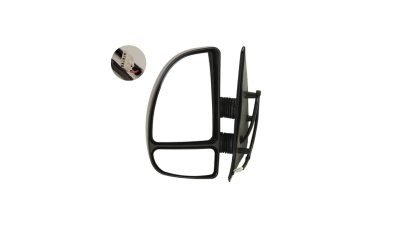 Oglinda exterioara Citroen Jumper 1999-2006, Fiat Ducato, 1999-2006, Peugeot Boxer 1999-2006, Stanga, Crom, electrica, carcasa neagra, Convex, View Max, 1304930070; 735326499; 8153CL 5702516M