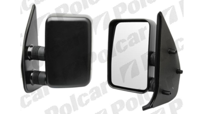 Oglinda exterioara Citroen Jumper (230), 06.1994-06.1999, Fiat Ducato (230), 03.1994-06.1999, Peugeot Boxer (230), 06.1994-06.1999, Dreapta, Crom, manuala, Fara incalzire, carcasa neagra, Convex, View Max, Model SCURT,   8148AW; 8153GV 570252-M