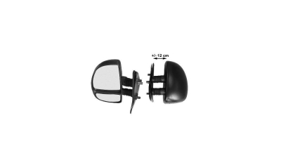 Oglinda exterioara Citroen Jumper 1999-2006, Fiat Ducato, 1999-2006, Peugeot Boxer 1999-2006, Dreapta, Crom, manuala, Fara incalzire, carcasa neagra, Convex, View Max, Model LUNG, 5702523M