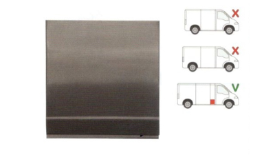 Segment reparatie panou lateral Citroen Jumper (230/244) 06.1994-08.2006, Fiat Ducato (230/244) 03.1994-09.2006, Peugeot Boxer (230/244) 06.1994-08.2006 , partea Stanga/ Dreapta, Scurt; Lungime 500, inaltime 600 Mm,Partea Inferioara, Model Maxi/ Lung, 