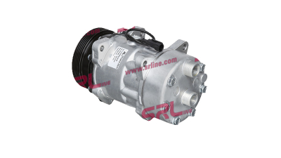 Compresor aer conditionat Fiat Ducato (230/244), 1994-2001, motor 2.8 D, 64kw/2.8 TDI/JTD, 90kw/93kw, diesel, rola curea 117 mm, 5 caneluri, tip Sanden: SD7H15