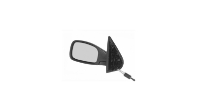 Oglinda exterioara Peugeot 306 (7_) (Hatchback + Sedan) 3.1993-12.2001 partea dreapta View Max crom convex carcasa neagra reglare manuala prin cablu fara incalzire