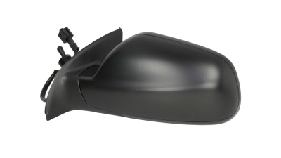 Oglinda usa exterioara Peugeot 307 (3), 03.2001-09.2007, partea Stanga, reglare electrica; carcasa neagra; incalzit; sticla asferica; geam cromat, Aftermarket