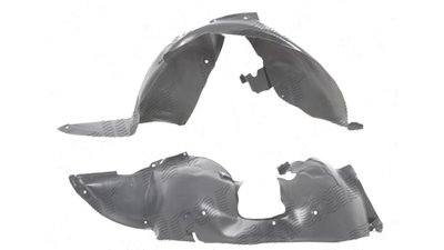 Carenaj aripa interioara, aparatori noroi Peugeot 307 (3), 03.2001-09.2005, fata, Stanga, polietilena (PE)
