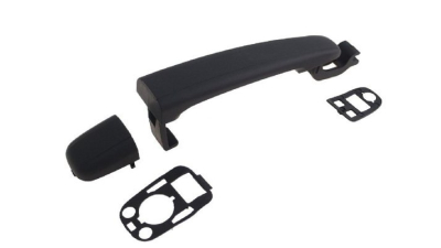 Maner usa exterior Citroen C2 (Jm), 01.2003-11.2009, Citroen C3 (Fc), 2002-12.2010,  C3 Pluriel (Hb) 2002-07.2010, Peugeot 307 (3), 2002-09.2005 negru, 9101-W5, usa fata partea Dreapta
