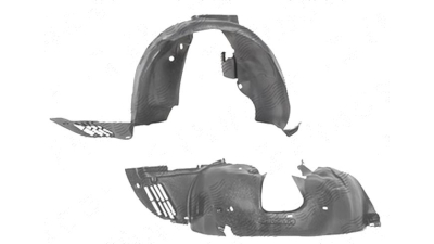 Carenaj aripa interioara, aparatori noroi Peugeot 307 (3), 09.2005-09.2007, fata, Dreapta, polietilena (PE)