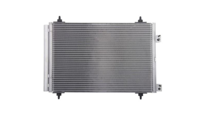 Condensator climatizare Peugeot 307, 03.2005-2008, motor 2.0, 103 kw/130 kw benzina, cutie manuala/automata, full aluminiu brazat, 570(530)x362x12 mm, cu uscator si filtru integrat