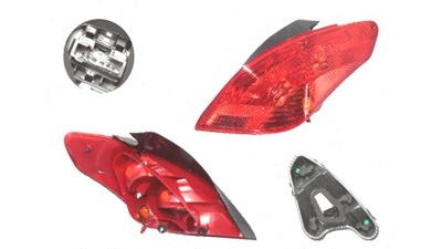 Stop spate lampa Peugeot 308 (4), 09.2007-12.2013, spate, Dreapta, Hatchback, cu mers inapoi; P21/5W+P21W+PY21W; fara suport bec;