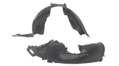 Carenaj roata Peugeot 1007 (K), 09.2005-11.2009, partea Dreapta, Fata, 7136CL, 5715FP1T polietilena