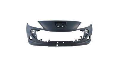 Bara fata Peugeot 206+ (2_), 04.2009-2012, parte montare, fara suport numar, fara gauri proiectoare, grunduita, 57200711, Aftermarket