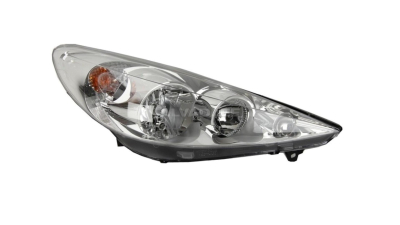 Far Peugeot 206+ (2), 04.2009-, Electric, tip bec H1+H7, omologare ECE, cu motoras, 6206P3, Dreapta