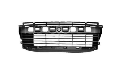 Grila bara fata Peugeot 206+ (2_), 04.2009-2012, 742277, 572027 , neagra