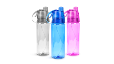 Plosca sport cu pulverizator - 600 ml, 3 culori, 1 buc., 57218A