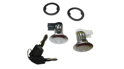 Set yale inchidere Peugeot 106 (1), 1996-12.2003, Peugeot 205 (741), 01.1983-12.1997, Peugeot 405 , 07.1987-12.1997, cu chei, cu 2 butuci blocare usa, stanga/dreapta, fata, 91700A; 9170-0A,
