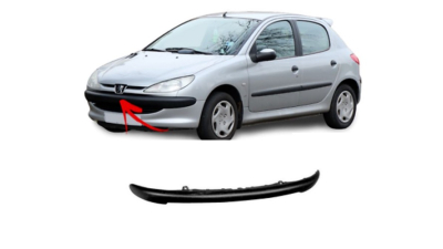 Spoiler bara protectie Peugeot 206 (2), 01.1998-04.2009, Sport, Fata, Aftermarket