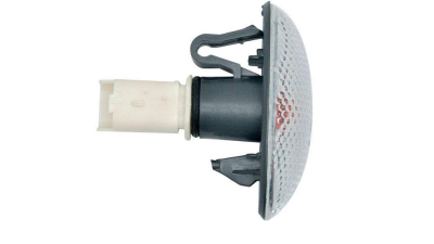 Lampa semnalizare laterala Citroen C5 (Dc/De), 03.2001-09.2004; C5 (Rc/Re), 10.2004-01.2008, fata, Stanga = Dreapta, WY5W; alb; cu suport becuri, TYC