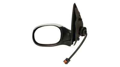 Oglinda exterioara Peugeot 206 (2_) 08.2003-04.2009 (fara COUPE) partea stanga View Max crom asferica carcasa prevopsita grunduita reglare electrica cu incalzire 5723516M, mufa rectangulara