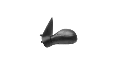Oglinda exterioara Peugeot 206 (2_) 01.1998-04.2009 , 206+ (2_) 04.2009-2012 (fara COUPE) partea dreapta View Max crom convex carcasa neagra reglare manuala prin cablu fara incalzire