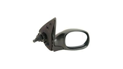 Oglinda exterioara Peugeot 206 (2_) 01.1998-04.2009 , 206+ (2_) 04.2009-2012 (fara COUPE)  partea dreapta BestAutoVest crom convex carcasa prevopsita grunduita reglare manuala prin cablu cu incalzire, cu 2 pini