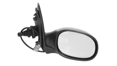 Oglinda exterioara Peugeot 206 (2_) 01.1998-07.2003 (fara COUPE) partea dreapta View Max crom convex carcasa prevopsita grunduita reglare electrica cu incalzire, mufa patrata,
