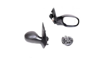 Oglinda exterioara Peugeot 206 (2_) 01.1998-07.2003 (fara COUPE) partea dreapta View Max convex carcasa neagra reglare electrica cu incalzire