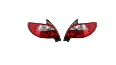 Set stopuri tuning PEUGEOT 206 (2 ), 01.1998-04.2009, model Hatchback, Taiwan, partea stanga+dreapta, LED; transparent;