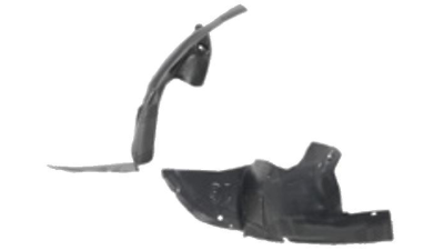 Carenaj roata Peugeot 206 (2), 2002-04.2009, partea Dreapta, punte fata partea din Fata 7136.J2, 5723FP3T polietilena , Bara de protectie lata