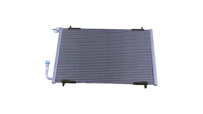Condensator climatizare Peugeot 206, 12.2000-08.2003, motor 1.6, 80 kw benzina, cutie manuala/automata, full aluminiu brazat, 590(550)x360x20 mm, fara filtru uscator