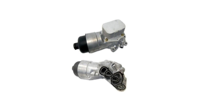 Radiator racire ulei motor, termoflot Peugeot 206/206+, 09.2001-, motor 1.4 HDI, 50 kw, Peugeot 207, 05.2006-, motor 1.4 HDI, 50/66 kw, diesel, 62x95x36 mm, cu baza de fixare a filtrului, din aluminiu