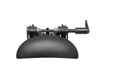 Maner usa exterior Peugeot 206 (2), 1998-04.2009, 9101L5; 9101-L5, negru/texturat, usa spate partea Dreapta