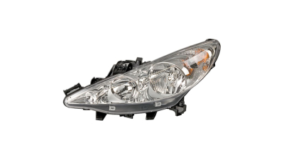 Far Peugeot 207, 05.2006-12.2013, partea Stanga, electric, tip H1+H7, cu motoras, Depo