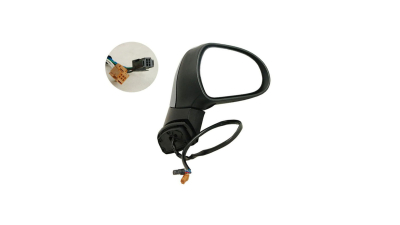 Oglinda exterioara Peugeot 207 (W_) 05.2006-12.2013 partea dreapta BestAutoVest crom convex carcasa prevopsita grunduita reglare electrica cu incalzire,  7pini