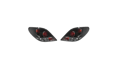 Set stopuri tuning PEUGEOT 207 (W ), 05.2006-12.2013, model Hatchback, Taiwan, partea stanga+dreapta, negru, transparent; cu locas bec;