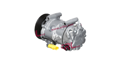 Compresor aer conditionat Citroen Berlingo, 2008-2018, motor 1.6, 66/80/88kw, benzina; 1.6 HDI, 55/66/68/73kw, 80/85/88kw, diesel, rola curea 119 mm, 6 caneluri, tip Sanden: SD6C12