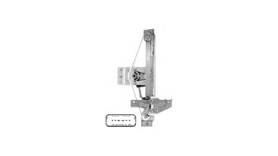 Macara geam Peugeot 207 (W_) 05.2006-12.2013, Spate Dreapta Combi , electrica cu motoras, cu functie confort