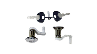 Set yale inchidere Peugeot 305 (581), 02.1985-07.1990, Peugeot 505 (551), 04.1984-1990, cu chei, cu 2 butuci blocare usa, stanga/dreapta, fata, 9128-7A; 91707A; 9170-7A,