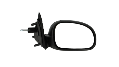 Oglinda exterioara Peugeot 406 (8_) (Sedan + Combi) 10.1995-03.1999 partea dreapta BestAutoVest crom convex carcasa neagra reglare manuala prin cablu fara incalzire
