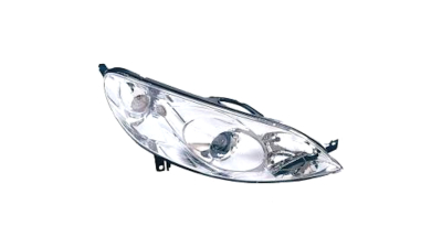 Far Peugeot 407, 05.2004-12.2010, partea Dreapta, tip bec H1+H7, cu motoras, Depo