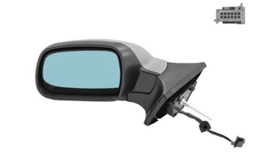 Oglinda exterioara Peugeot 407 Berline/Break, 05.2004-12.2010, Peugeot 407 Coupe, 10.2005-12.2011, Stanga, Albastra, electrica, Cu incalzire, carcasa prevopsita, grunduita, Convex, View Max, 8149VF 5748514M