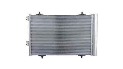 Condensator climatizare Peugeot 407, 2004-2011, Citroen C5 (RD/TD), 2008-, motor 1.6 HDI, 80 kw diesel, full aluminiu brazat, 575 (535)x360x16 mm, cu uscator si filtru integrat