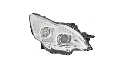 Far PEUGEOT 508, 12.2011-12.2014 model RXH, partea Dreapta, VALEO, cu lumina de zi;tip bec D1S+LED; electric; fara bec descarcare; fara ballast; cu motor; xenon